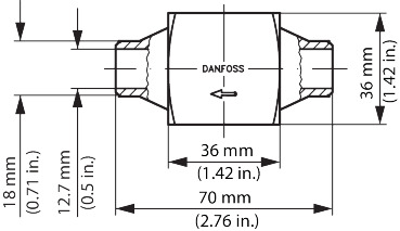 Danfoss 3/8 CVH Body