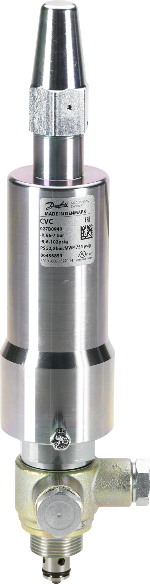 Danfoss CVC-L Pressure Controlled Pilot Valve -0.66 to 7 Bar