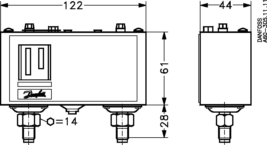 KP7ABS Pressure switch M/10
