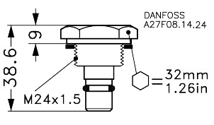 Danfoss PM Blanking Plug