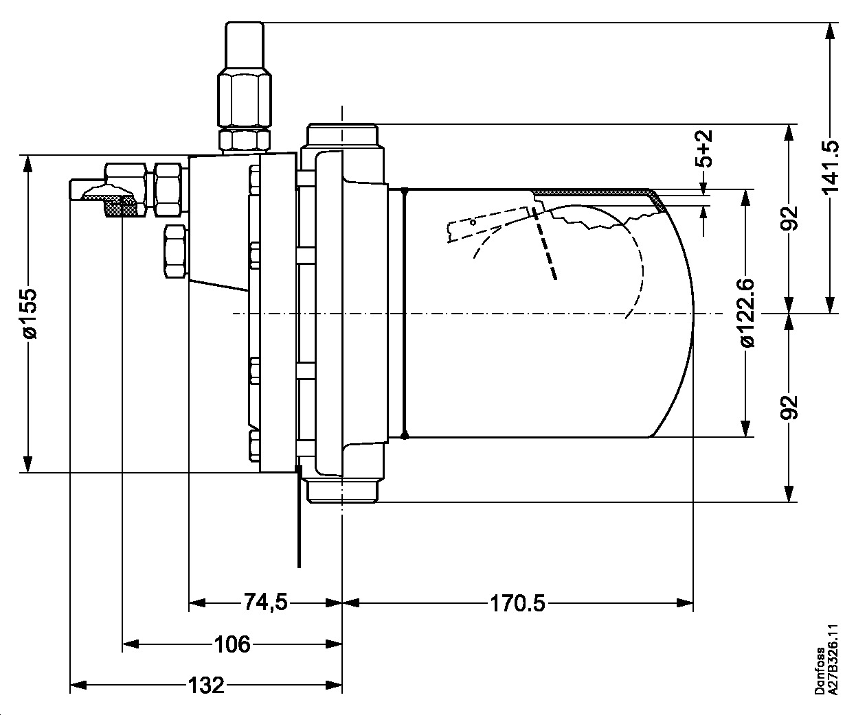 Danfoss SV3 25mm Float Reg.