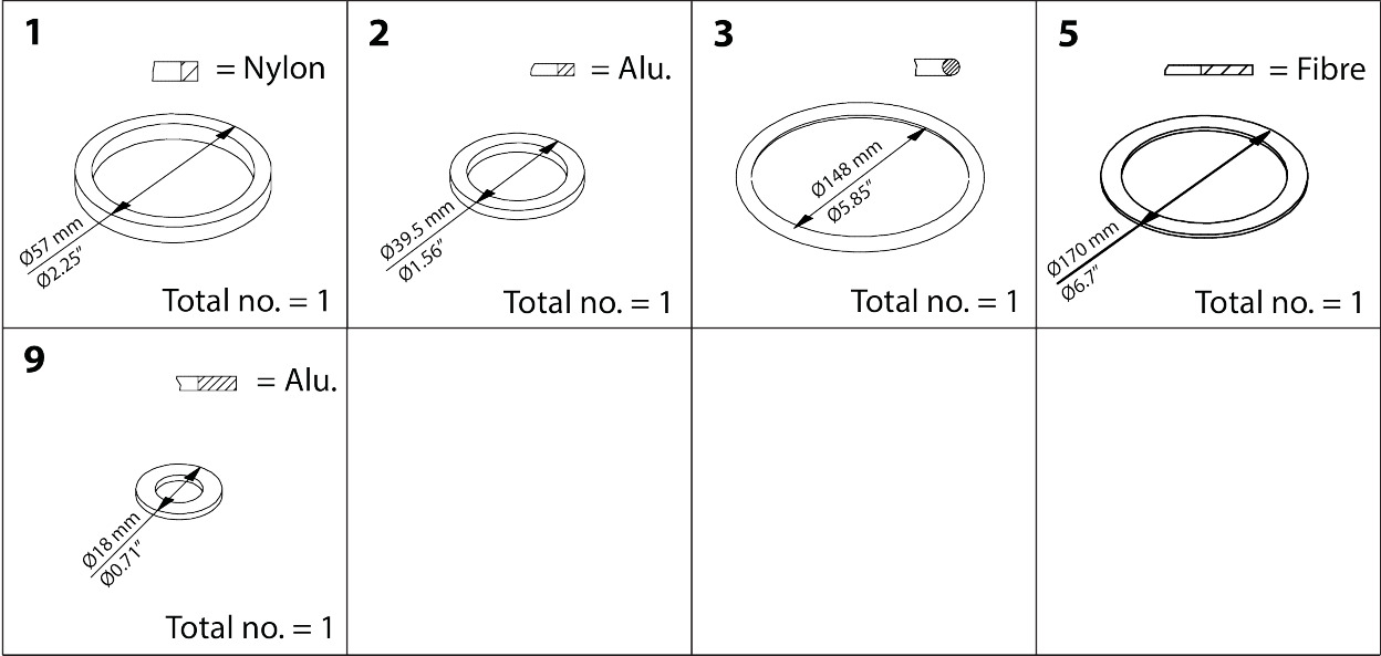 Inspection kit for SVL DN 150