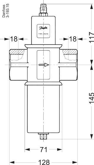 "Danfoss WVFX 40 Water Valve"