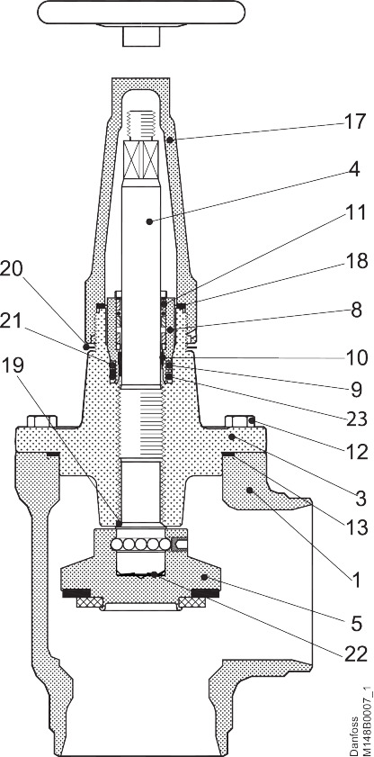 SVA-S 200 A ANG STOP VALVE H-WHEEL