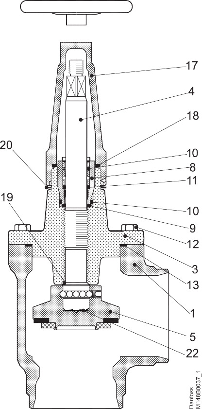SVA-S 150 A ANG STOP VALVE H-WHEEL