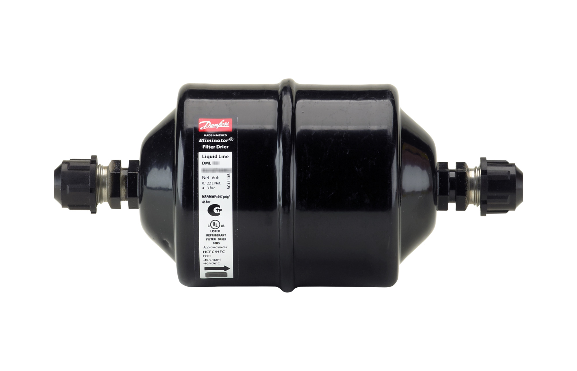 "Danfoss - Liquid Line Drier DML162 - 1/4" M.Fl"