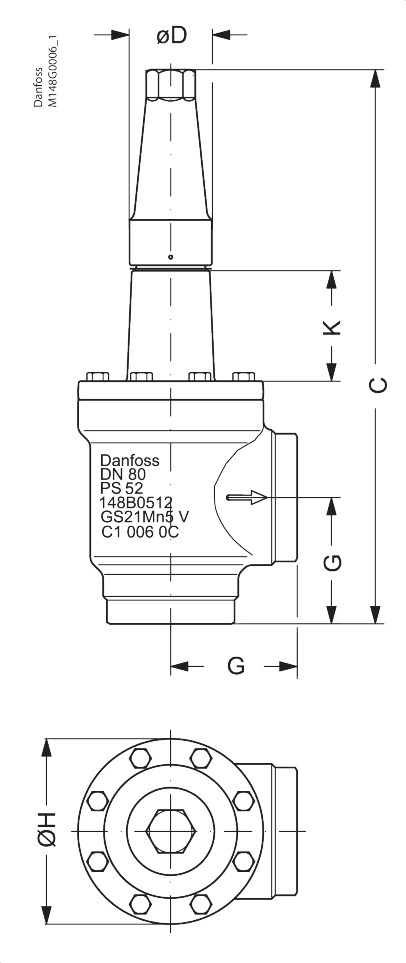 SCA-X  80 A Ang Stop/Check Valve