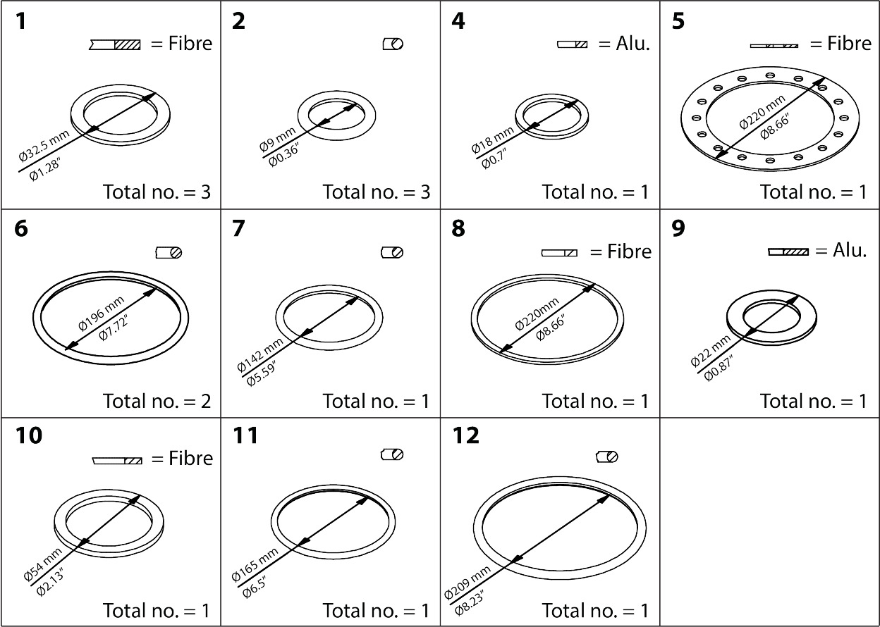 Danfoss ICS/X/M 150 inspection kit A
