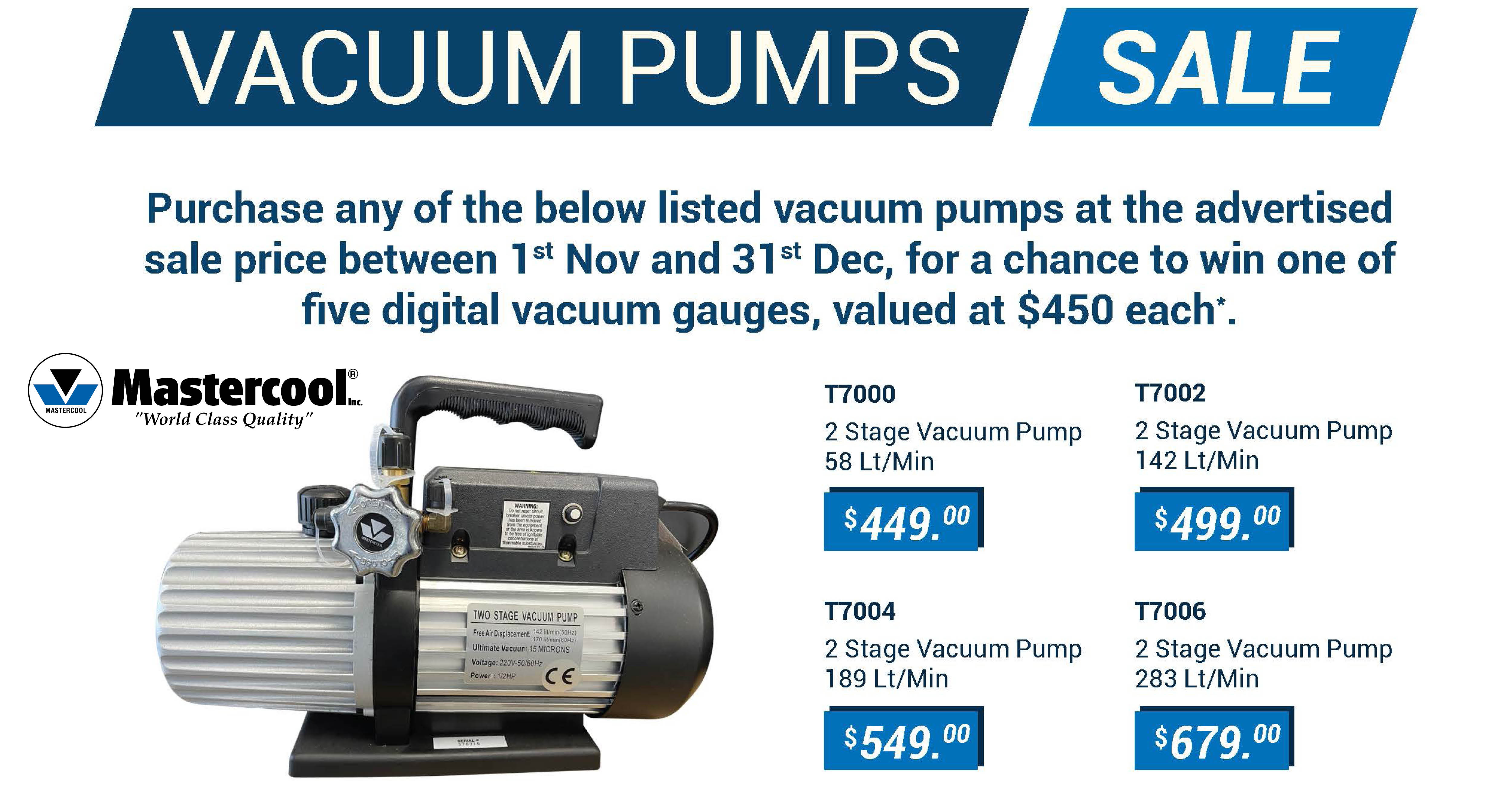 Mastercool Vacuum Pumps Mastercool Vacuum Pumps