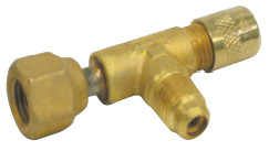 1/4 SCHR x 1/4 SCHR x 1/4 FSAE with Depressor and seal in nut
