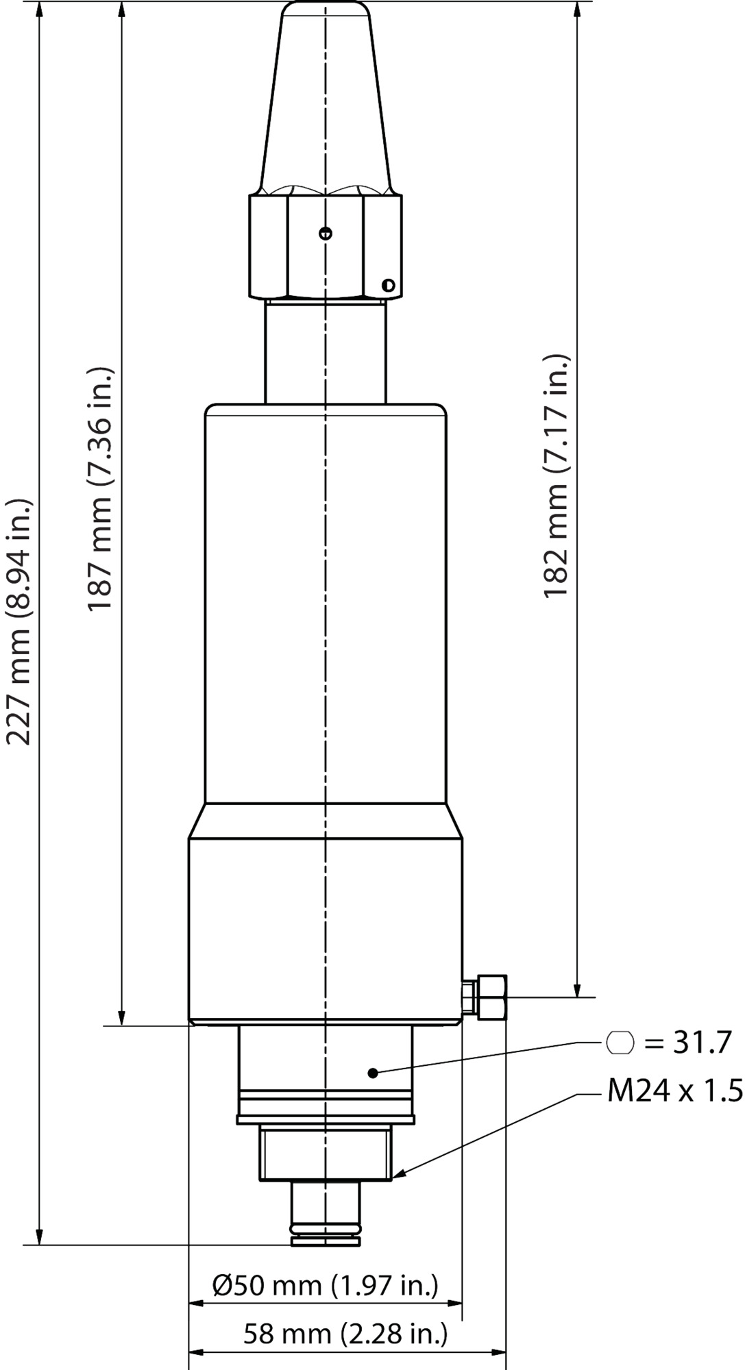 CVP-L (-0.66 - 7 bar)      (52 bar MWP)