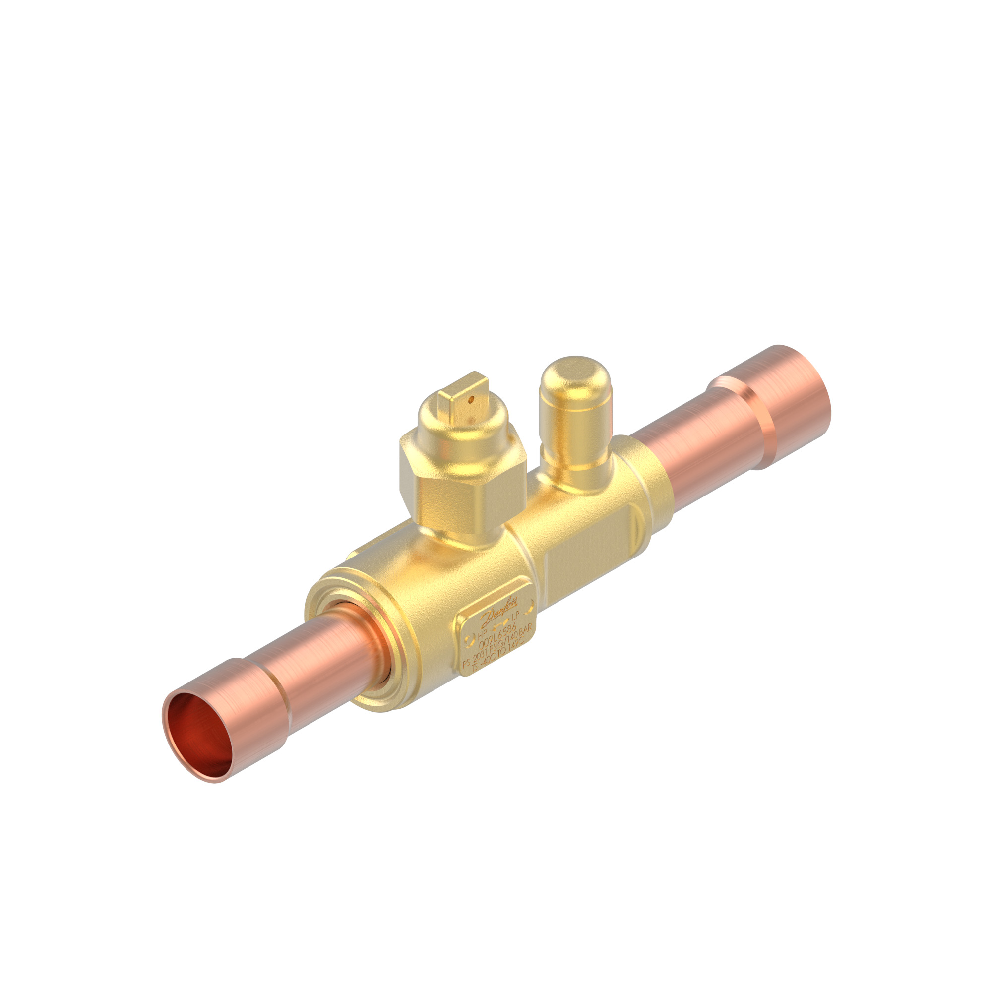 "Danfoss - CO2 140bar Ball Valve 5/8" w/ Access"
