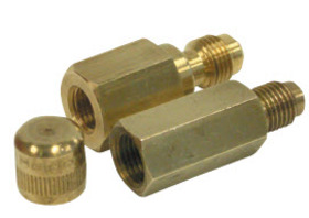5/16 MSAE SCHR x 1/4 FSAE Depessor - R410A