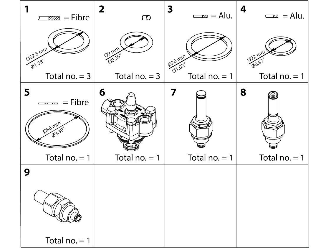 ICLX 32  Overhaul kit