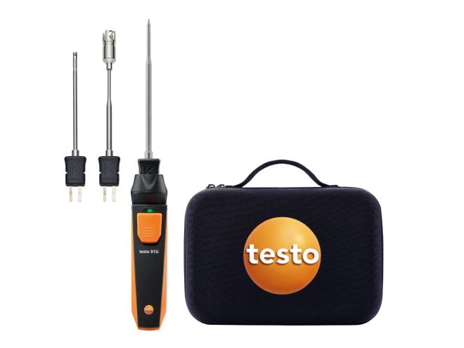 Testo 915i kit - Thermometer w/ Interchangeable temp probes Smart