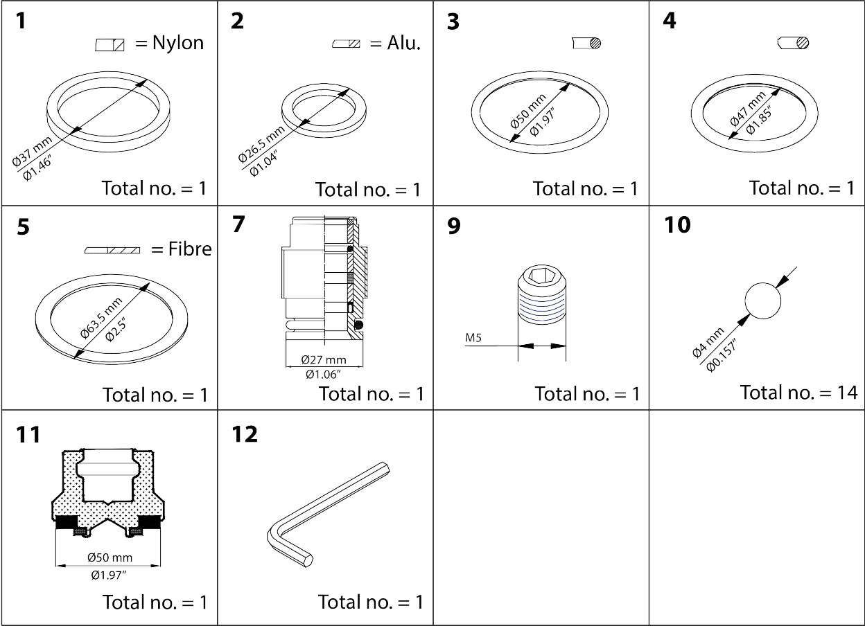 Danfoss SVA50 Repair Kit