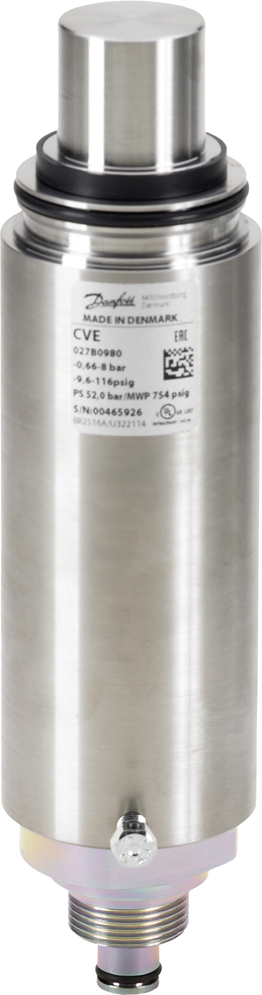 Danfoss CVE-L .66/8 Bar ICAD Pilot