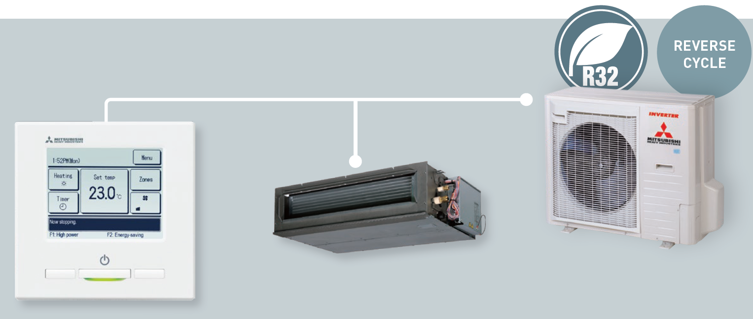 MHI FDU Series Ducted Set, 7.1kW, Single Phase