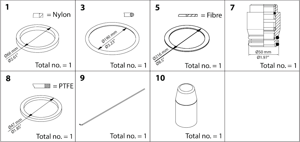 Repair kit for SVL DN 200