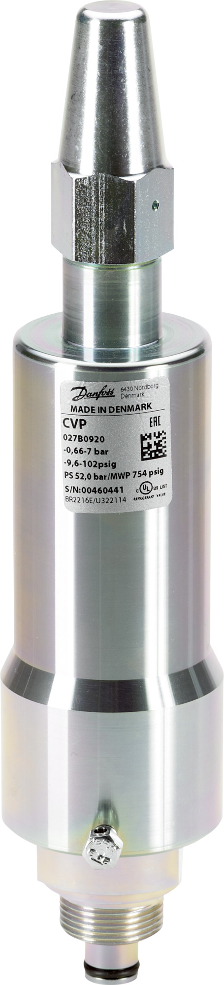 CVP-L (-0.66 - 7 bar)      (52 bar MWP)