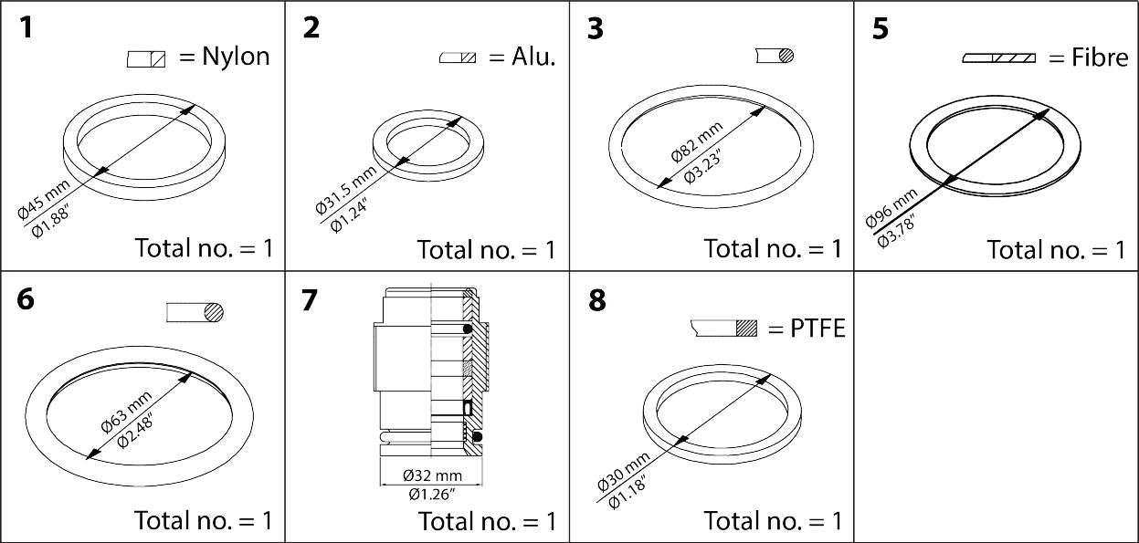 Repair kit for SVL DN 80