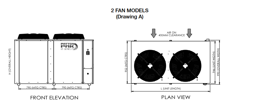 PattonPak E-Series Condensing Unit PSBM2200E