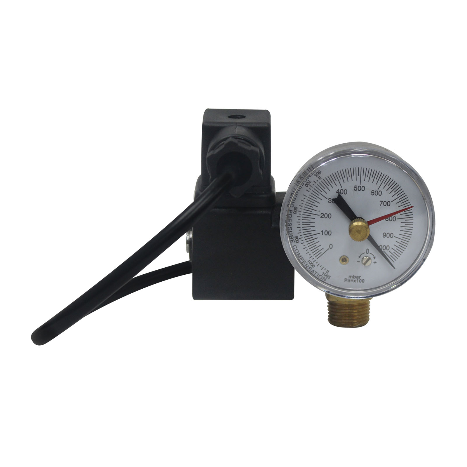 3/8” NPT Vacuum Port. 1/4” Flare Hose Port Easily connects to vac-pump (some basic wiring needed)