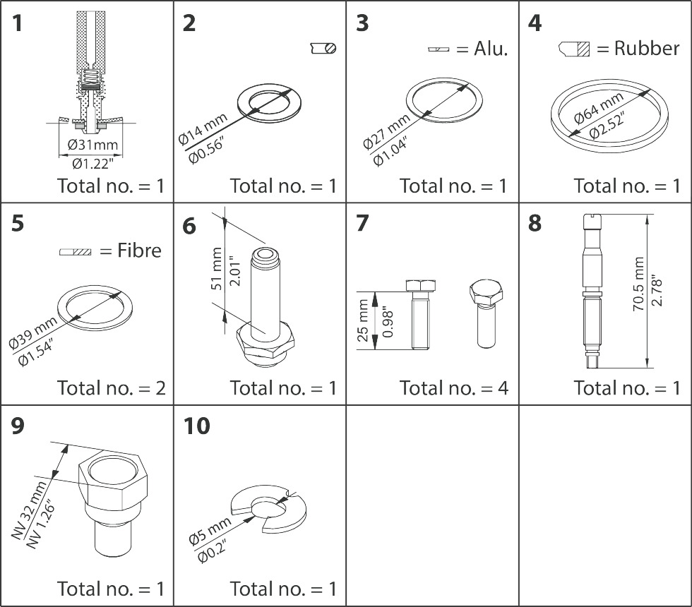 Overhaul kit, EVRAT / EVRST 20