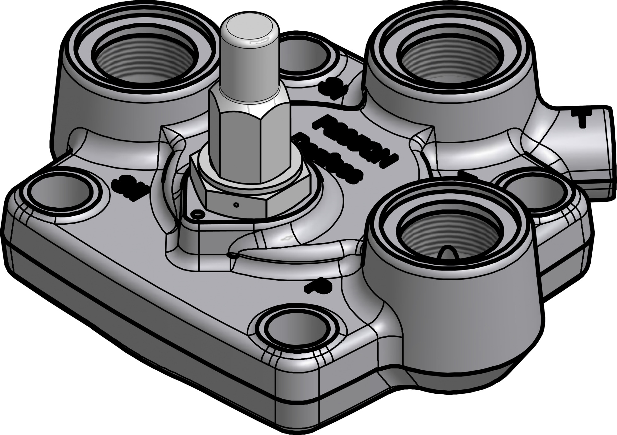 Danfoss ICS/L 40 Top cover 3 pilots